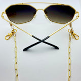 Gold Shorty Mask Chain w/ Lobster Clasp