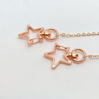 Rose Gold Shorty Mask Chain w/ Star Clasp