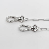 Silver Kiddos Mask Chain w/ Hexi Clasp