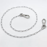 Silver Kiddos Mask Chain w/ Hexi Clasp