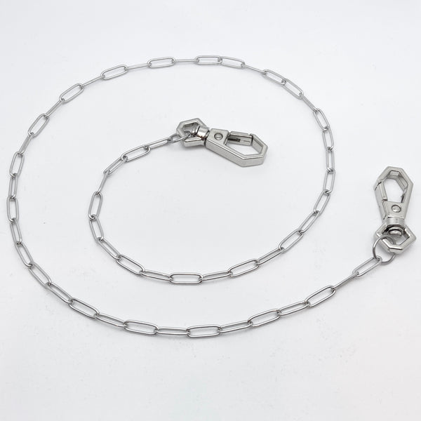 Silver Kiddos Mask Chain w/ Hexi Clasp