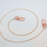 Rose Gold Kiddos Mask Chain w/ D Clasp